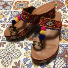 エスニック　サンダル　インド製