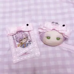 B8 デコケース トレカケースデコ ヘッドドレス おまんじゅう リボン セット