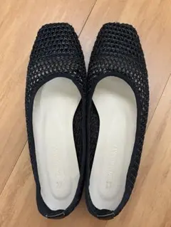 【難あり】RODESKO スクエアメッシュフラットシューズ