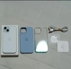 iPhone15 128g SIMフリー 日本国内版 ブルー本体　 オマケ多数