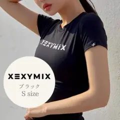 XEXYMIX ゼクシィミックス クロップド丈 半袖 ブラックM⭐︎新品未使用