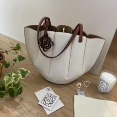 LOEWE ロエベ シェルトートバッグ スモール アナグラム ハンドバッグ 美品