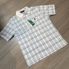 新品タグ付き/マンシングウェア/ポロシャツ/Lサイズ　チェック