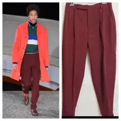 ポールスミス　ボルドー　テーパード スラックス　 16AW タック入り