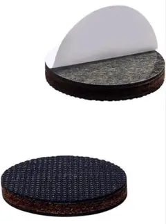 【16個セット】家具保護パッド 黒色 丸型
