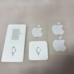 Apple純正SIMピン２つ&Appleシール3枚