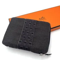 HERMES エルメス エールライン 手帳カバー アジェンダ グレー系
