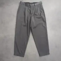 美品 RICCARDO METHA ウールスラックス グレー 46
