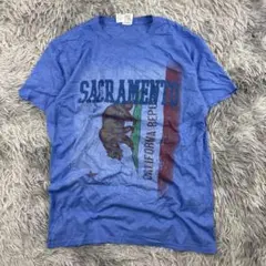 GILDAN サクラメント カリフォルニアベア Tシャツ/USA製/ブルー
