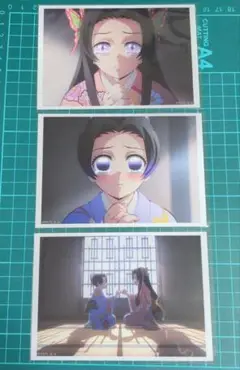 鬼滅の刃 ブロマイド 3枚セット