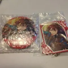 あんスタ　守沢千秋　ラバーキーホルダー　缶ミラー　２点セット　セガラッキーくじ