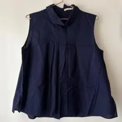 MARNI ネイビー ノースリーブシャツ