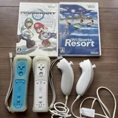 Wii 　リモコン　ヌンチャク　マリオカート　Wiiリゾート　セット