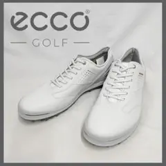 ○★新品 未使用 ECCO GOLF ケージ プロ メンズ ゴルフシューズ 白