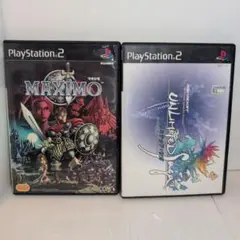 【PS2】マキシモ　＆　アンリミテッド：サガ　２本セット