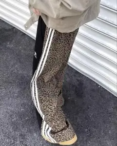 豹柄×スウェット✨ゆったりパンツ⭐︎ヒップホップ✭アメリカンレトロ