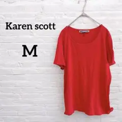 一点もの!KAREN SCOTT【M】 半袖Tシャツ レッド