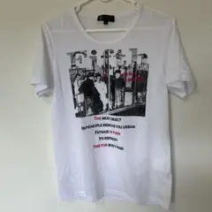 半袖Tシャツ　プリント　46　イトキン ホワイト S