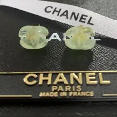 【美品プレート付】稀少 CHANEL 2001年 春 クリアココマーク ピアス