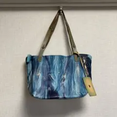 上質★ニュアンスブルー本革バッグ