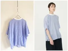 conges payes シャーリングTブラウス ゆったり