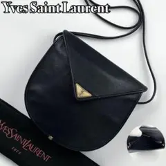 【美品】イヴサンローラン ショルダーバッグ YSL カサンドラ ゴールド金具 黒