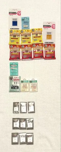 針セット 多様なサイズと種類