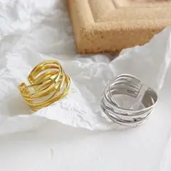 新品☆ 2つセットお洒落リング ☆指輪 ☆ シンプル ☆