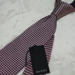 タグ付き未使用品■グッチ　GUCCI　ネクタイ　シルクニットタイ　マルチカラー