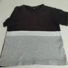 140size　バイカラーポケットTシャツ