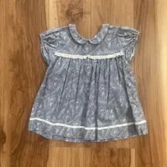 little cotton clothes 花柄シャツ