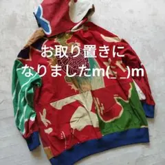古布大漁旗リメイクハンドメイドパーカー✿М〜Ｌ✿男女兼用送料込