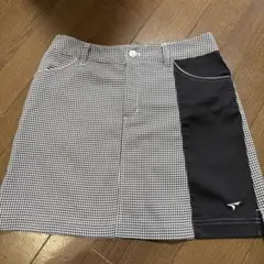 ツアーステージ　S チェック柄 ストレッチスカート サイドポケット付き
