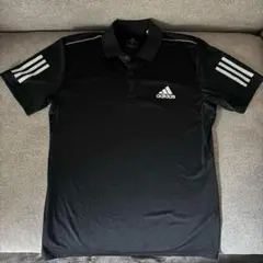 adidas メンズポロシャツ　ブラック