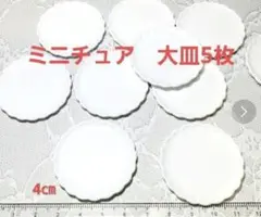 ミニチュア　大皿5枚　シルバニア　ドールハウス