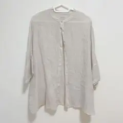 120%LINO リネンシャツ　麻シャツ