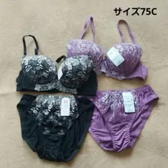 新品・タグ付き☆2点セット☆ブラ75Cu0026ショーツM☆トリンプ☆ワコール