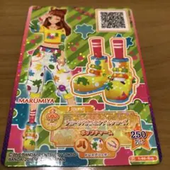 アイカツ MARUMIYAコラボカード　チェーンパズルエナメルシューズ