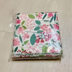 手芸用 生地 25×25cm 花柄 24枚セット ピンク グリーン 緑