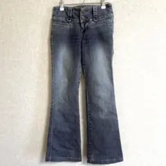 NUDIST JEAN フレアデニムパンツ ウエスト58