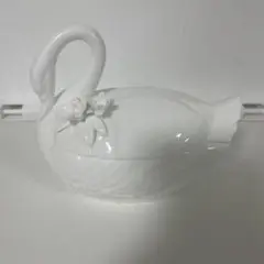 陶器　白鳥　白　ホワイト　入れ物　置物　器　小物入れ　雑貨　飾り