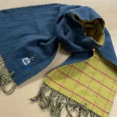 美品 ヴィヴィアンウエストウッド マフラー ストール リバーシブル カシミヤ