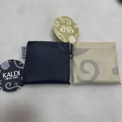 KALDI 2個セットエコバッグ　to be happy