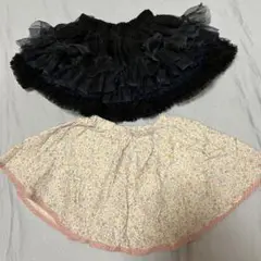 パンパンチュチュ　2枚セット　スカート　キュロットパンツ