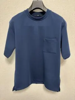 SHIPS ネイビー ポケット付き Tシャツ M