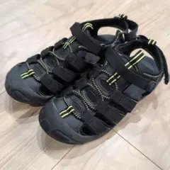 G.T.HAWKINS スポーツサンダル ブラック/イエロー　キッズ　21cm