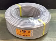 値引き！VVF2.0-3c 100m 赤白黒 新品未使用 VVF2.0-3c 赤白黒100m