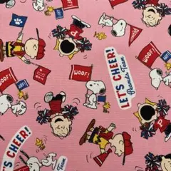 約縦48×50㎝　SNOOPY オックス　生地　はぎれ