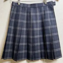 制服スカート　紺　ネイビー　チェック柄　スクールスカート　シンプル　学生服