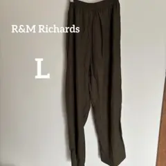 R&M Richards ワイドパンツ オリーブ
